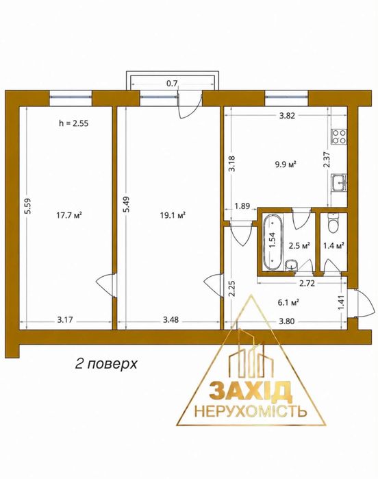 Квартира на вул. Сергія Тимошенка в Луцьку, ID 230777, фото №3