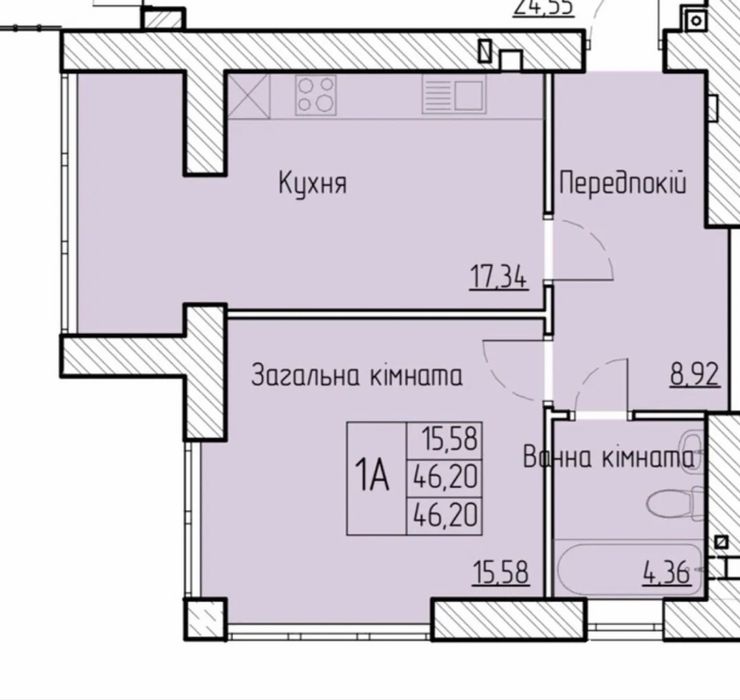 Квартира на вул. Довженка в Івано-Франківську, ID 176958, фото №3