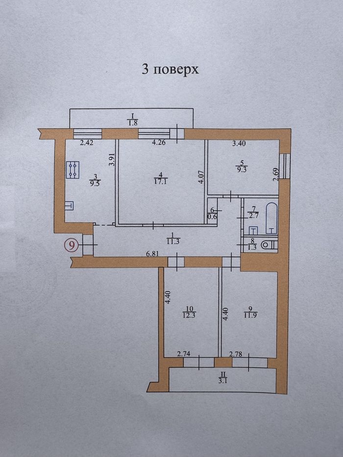 Квартира на просп. Злуки, 43 в Тернополі, ID 231328, фото №1