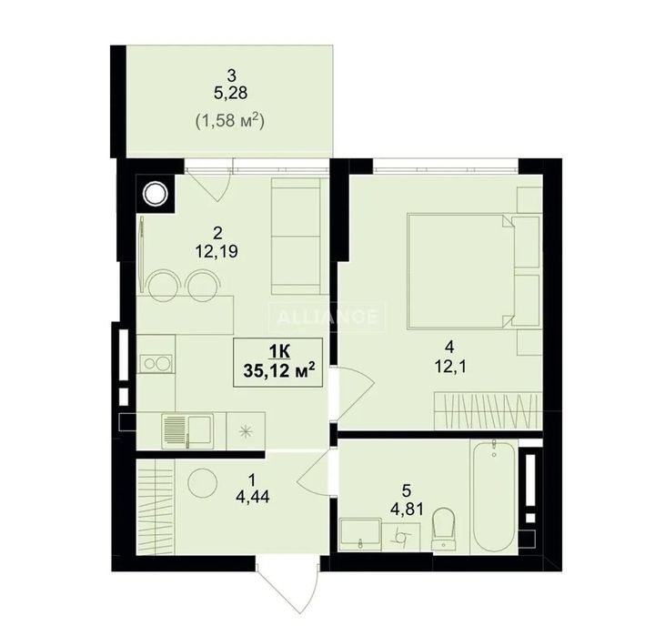 Квартира на ЖК Green Side в Івано-Франківськ, ID 166373, фото №1