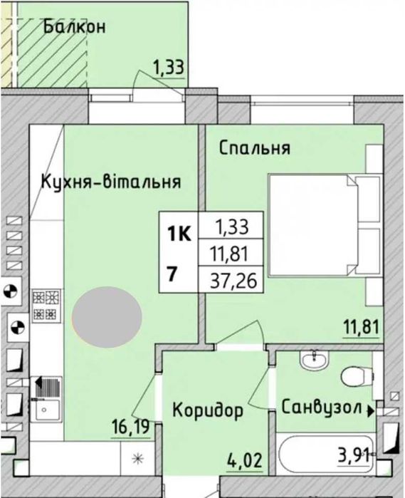 Квартира на ЖК Бургундія в Києві, ID 270292, фото №1