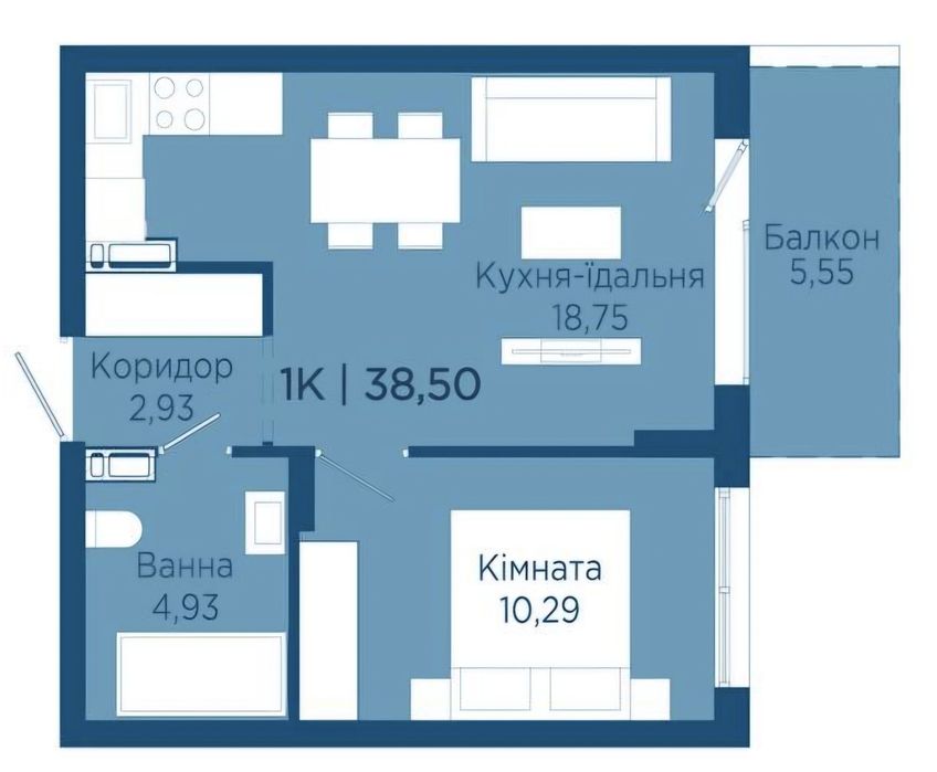 Квартира на поруч з Сільпо та озером в Івано-Франківську, ID 163560, фото №2