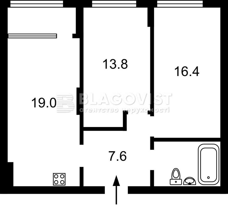Квартира на вул. Олеся Олександра, 4А в Києві, ID 173130, фото №3