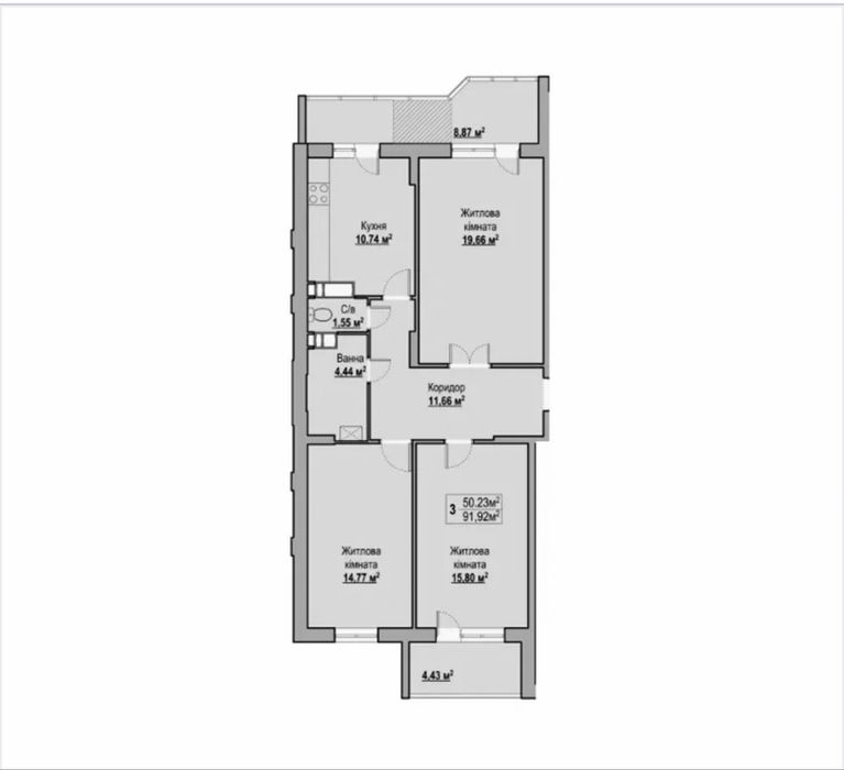 Квартира на вул. Гоголя, 253А в Черкасах, ID 241394, фото №4