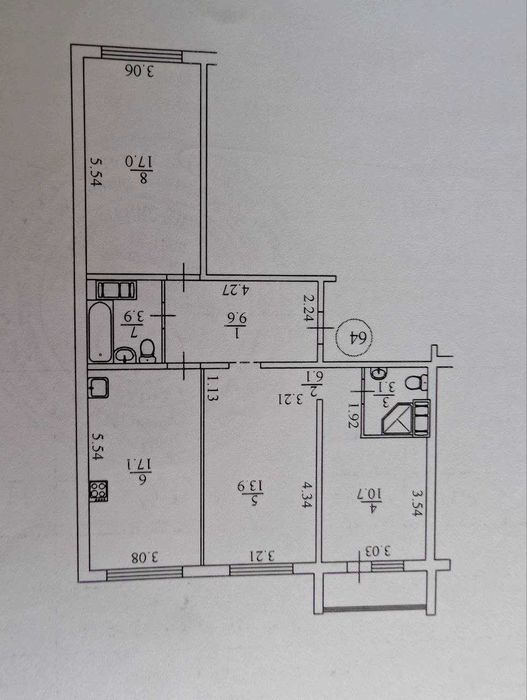 Квартира на вул. Вишняківська, 4 в Києві, ID 253767, фото №2