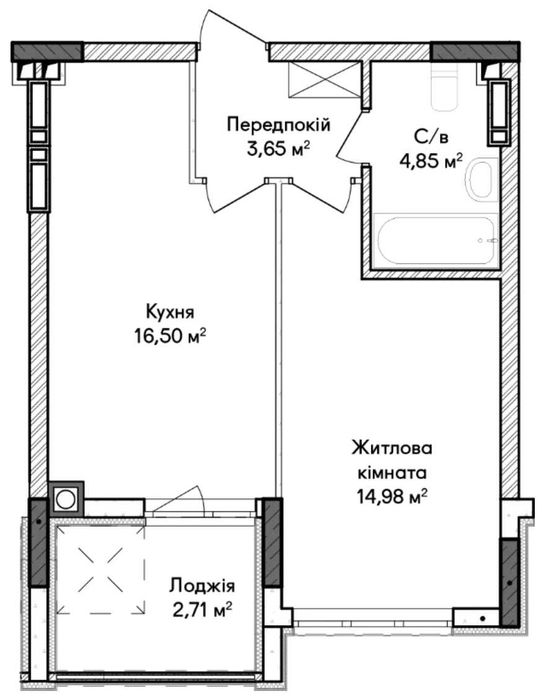 Квартира на вул. Ірпінська, 30 в Києві, ID 259525, фото №4