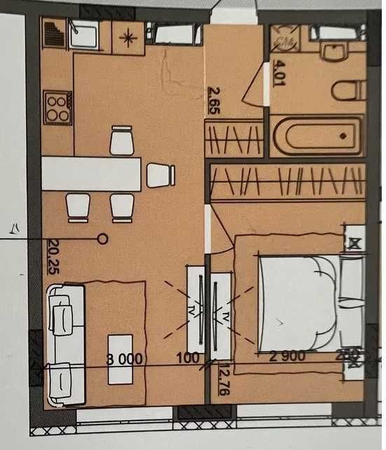 Квартира на ЖК Акварель 10 в Одесі, ID 200017, фото №6