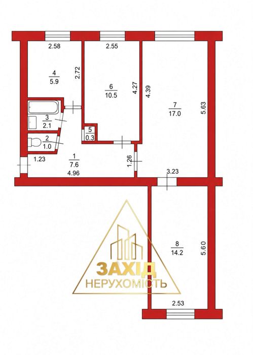 Квартира на вул. Львівська в Луцьку, ID 244276, фото №8
