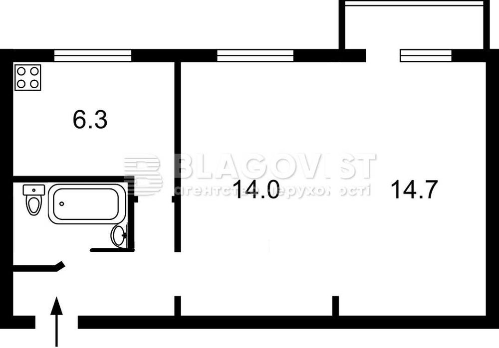 Квартира на вул. Ентузіастів, 7 в Київ, ID 169956, фото №2