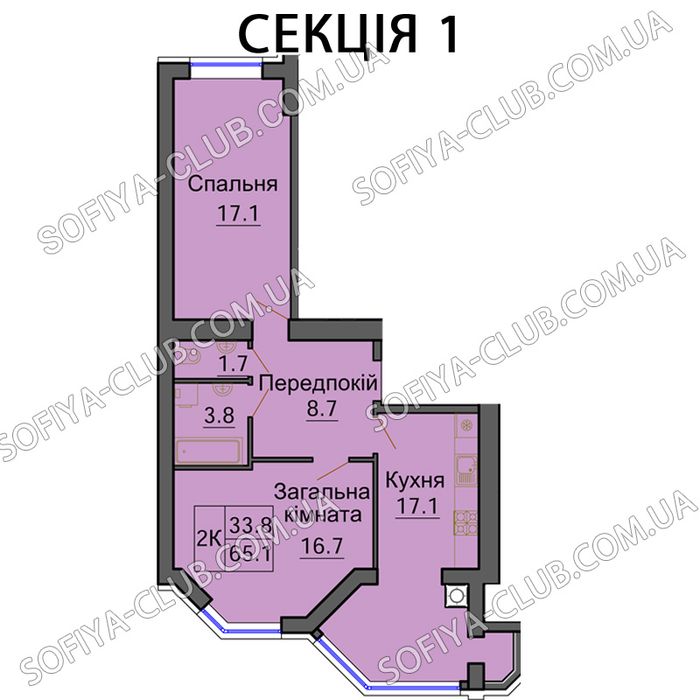 Квартира на ЖК «Софія Клубний» в Київ, ID 235237, фото №2