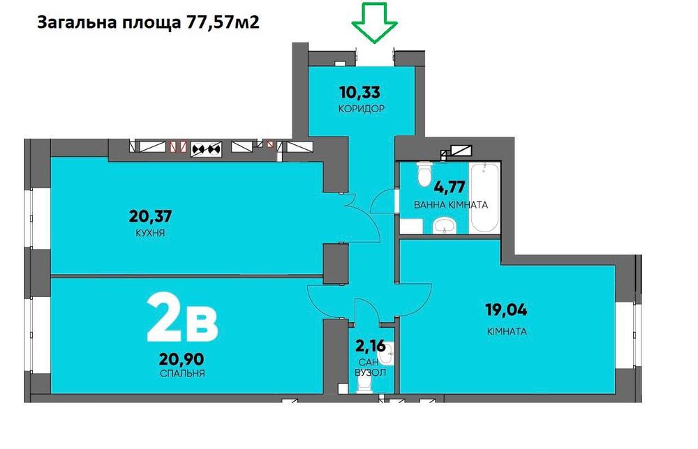 Квартира на вул. Мозгового Миколи, 2 в Києві, ID 230120, фото №2