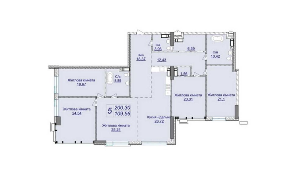 Квартира на вул. Андрія Верхогляда 22 в Києві, ID 203065, фото №4