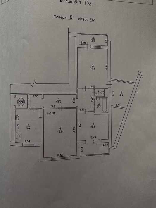 Квартира на вул. Червоної калини, 8 в Києві, ID 179059, фото №22
