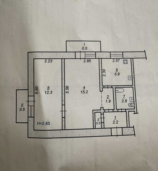 Квартира на вул. Едуарда Фукса, 3 в Кривому Розі, ID 178284, фото №1