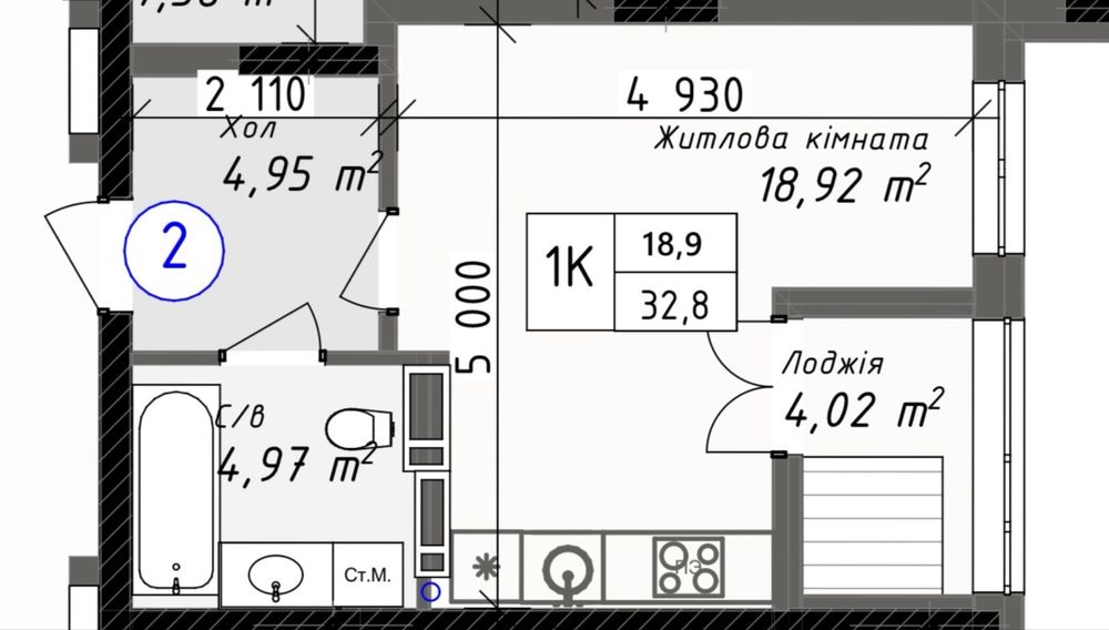 Квартира на до центра 10 минут в Одеса, ID 172739, фото №3
