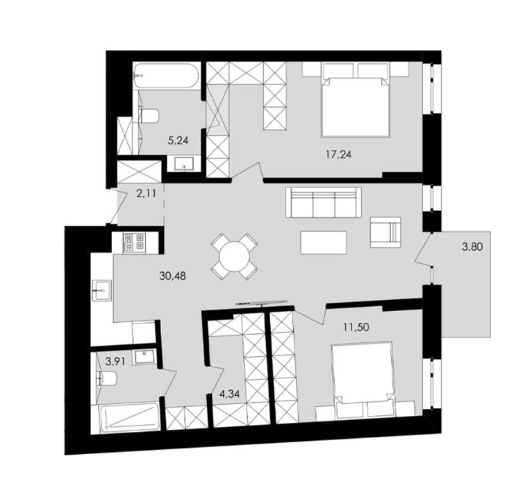 Квартира на вул. Замарстинівська в Львові, ID 173539, фото №1