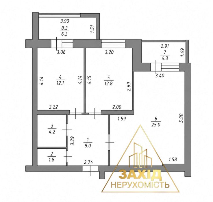 Квартира на вул. Зоряна в Луцьку, ID 220965, фото №20