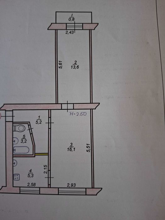 Квартира на вул. Романа Рибалки в Кривому Розі, ID 256397, фото №11
