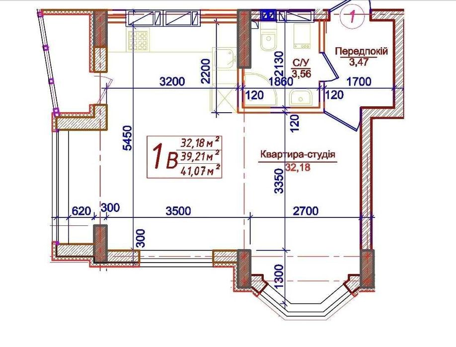 Квартира на ЖК «Гранд Бурже» в Київ, ID 220203, фото №2