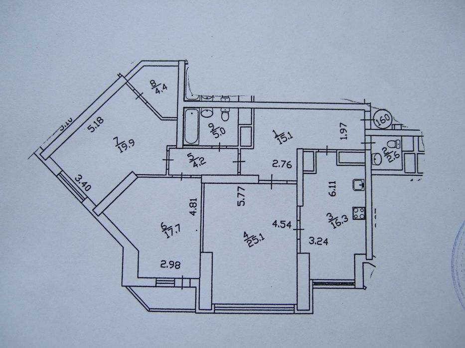 Квартира на вул. Срібнокільська, 1 в Києві, ID 192581, фото №14