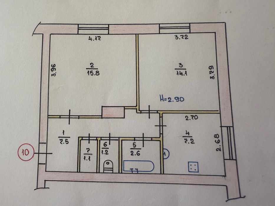 Квартира на Інгулецький в Кривому Розі, ID 190045, фото №5
