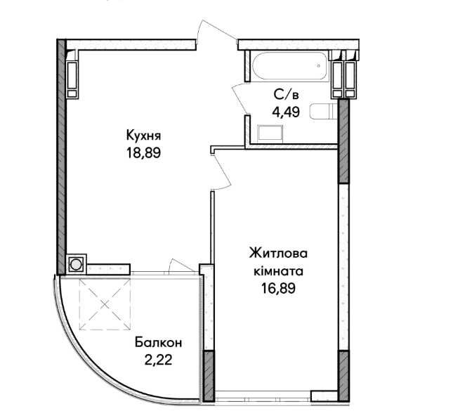 Квартира на вул. Ірпінь, 41 в Києві, ID 259417, фото №9
