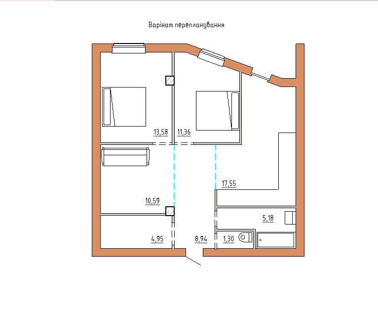 Квартира на вул. Тарнавського, 7В в Тернополі, ID 247689, фото №12