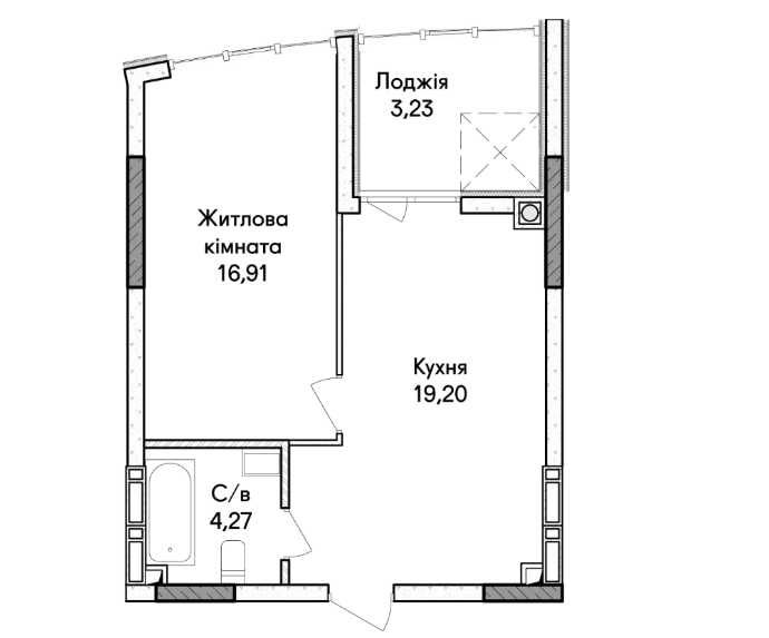 Квартира на вул. О.Кобилянської, 1В в Києві, ID 220619, фото №9