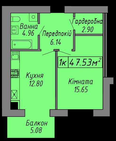 Квартира на ЖК Скандинавія в Івано-Франківську, ID 344025, фото №4