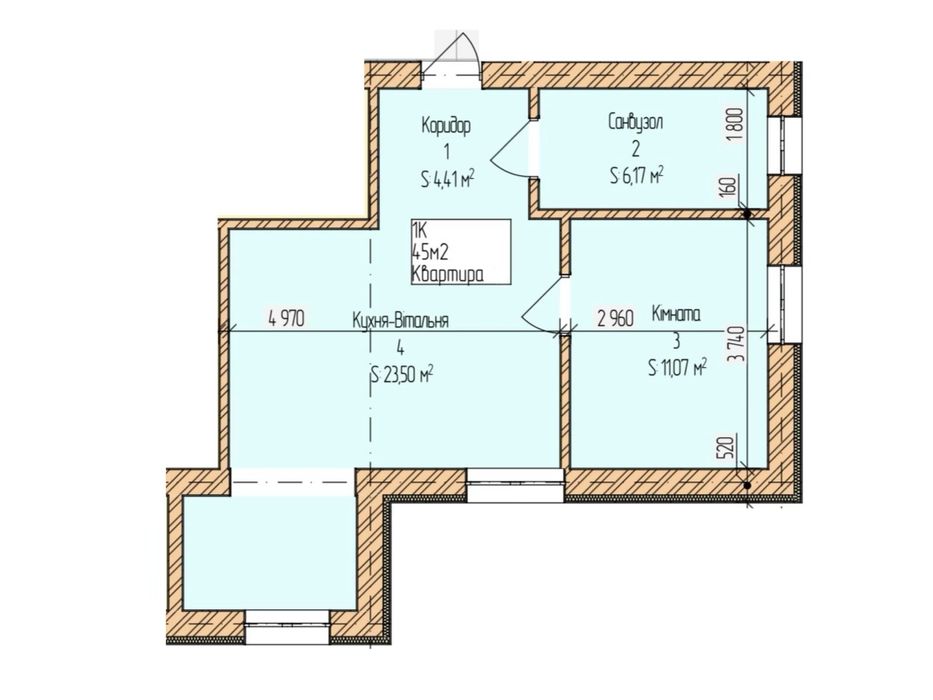 Квартира на Жовтневе в Кам'янці-Подільському, ID 293042, фото №9