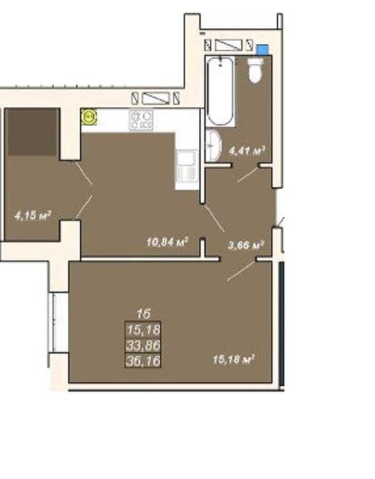 Квартира на ЖК “Атмосфера” в Івано-Франківську, ID 179661, фото №2