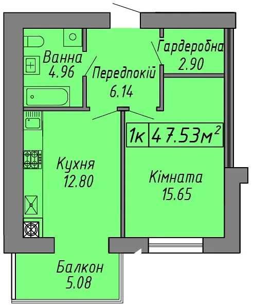 Квартира на ЖК «Скандинавія» в Івано-Франківську, ID 166727, фото №4
