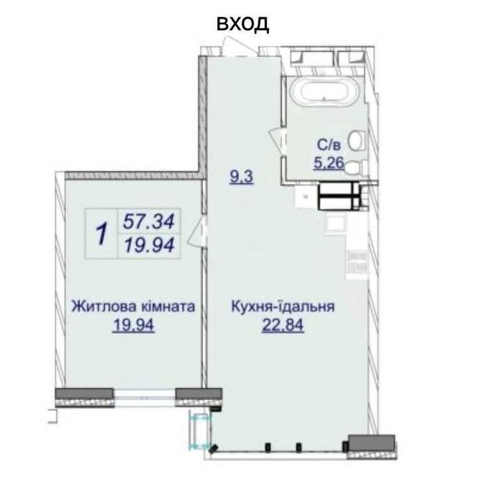 Квартира на вул. Андрія Верхогляда, 26 в Києві, ID 199331, фото №24