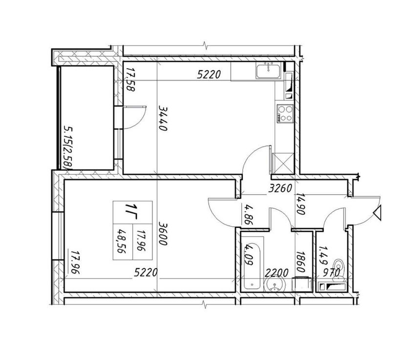 Квартира на вул. Конопоянська, 22 в Київ, ID 182356, фото №1