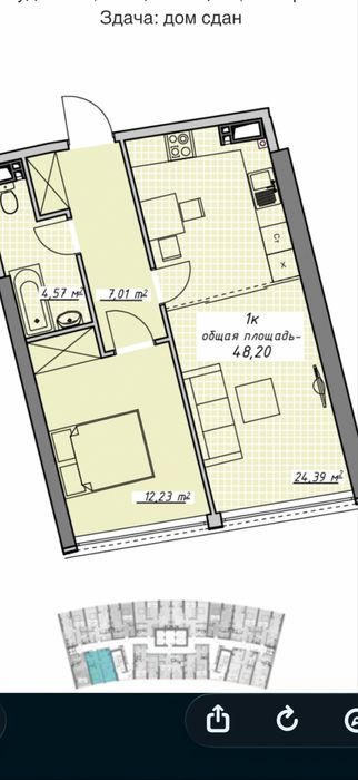 Квартира на ЖК Атмосфера в Одесі, ID 205217, фото №3