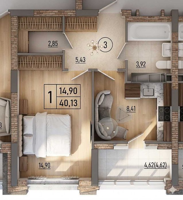Квартира на вул. Олександрівська, 2 в Києві, ID 312094, фото №2