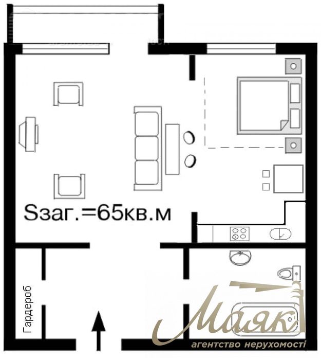 Квартира на вул. Саксаганського, 121 в Києві, ID 304587, фото №14