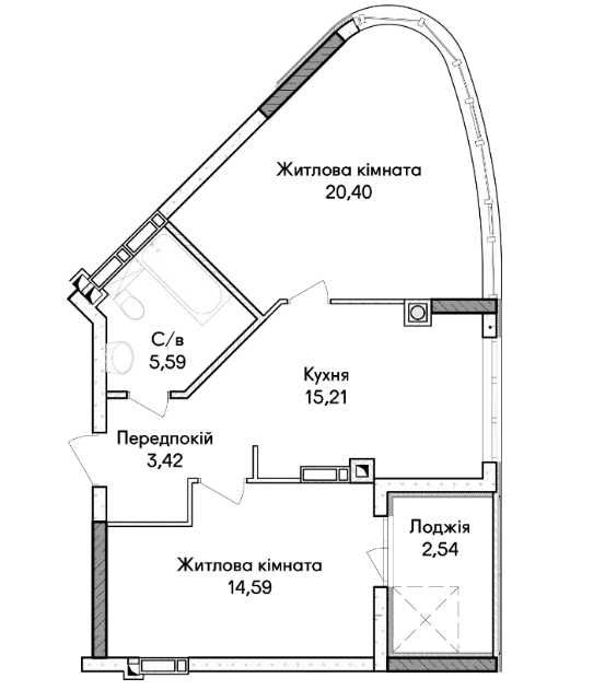 Квартира на вул. Будинок 38 в Києві, ID 241901, фото №10