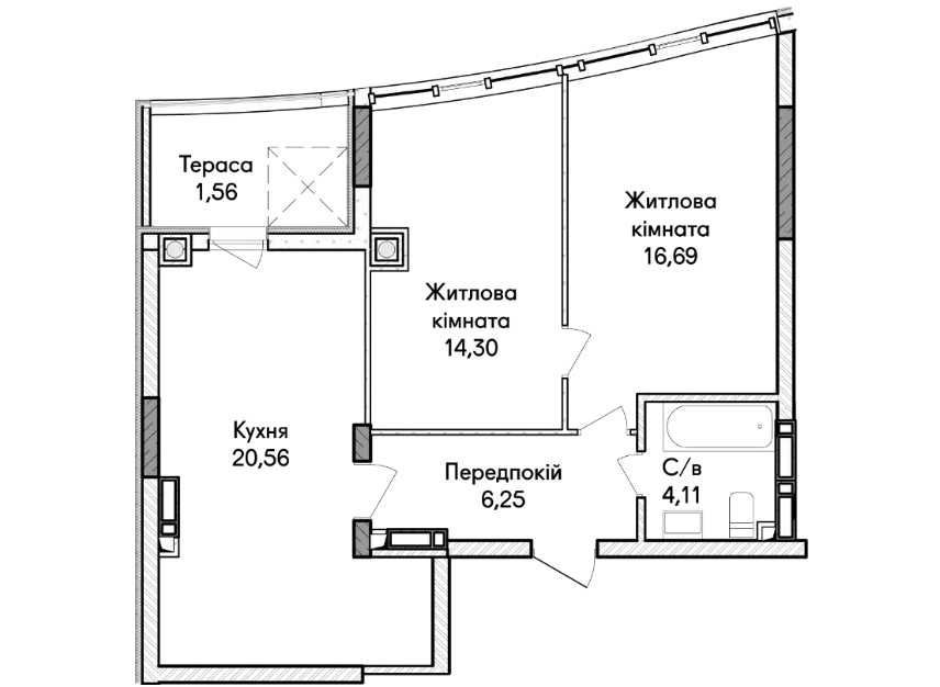 Квартира на вул. Будинок 40 в Києві, ID 228036, фото №7