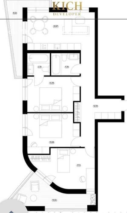 Квартира на вул. Другетів, 96 в Ужгороді, ID 340405, фото №18