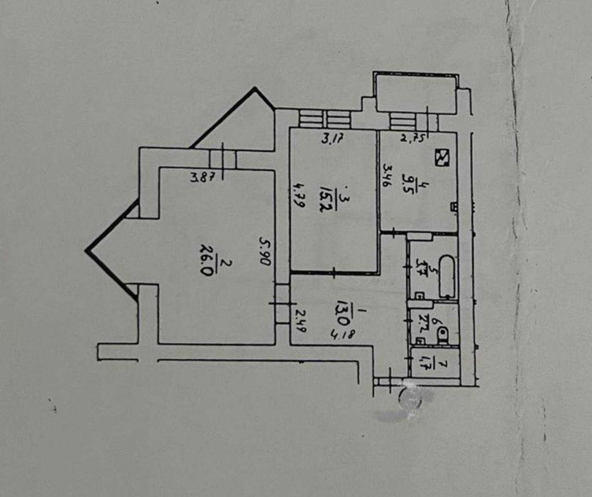 Квартира на вул. Бульвар Верховної Ради, 21-а в Києві, ID 208011, фото №3