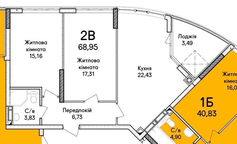 Квартира на вул. Ірпінь, 38 в Києві, ID 246047, фото №2