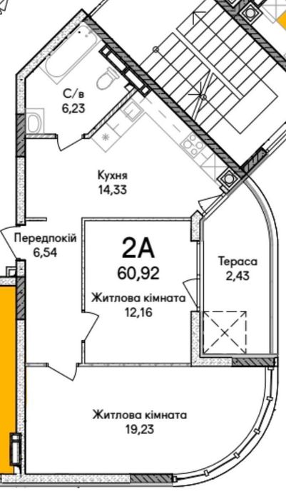 Квартира на вул. Ірпінь, 43 в Київ, ID 220449, фото №2