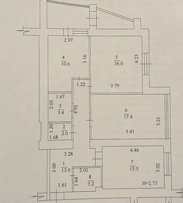 Квартира на вул. Гв. Широнинцев, 30 в Харкові, ID 255421, фото №10