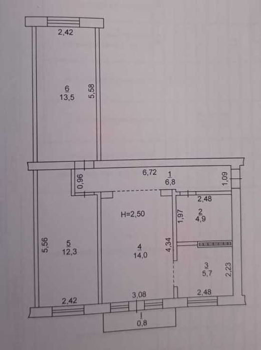 Квартира на вул. Матусевича в Кривому Розі, ID 209660, фото №15