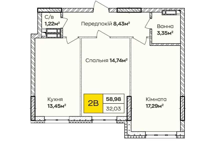 Квартира на вул. Тепловозна, 28 в Києві, ID 210049, фото №3