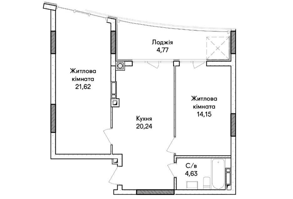 Квартира на вул. Ірпінь, 41 в Києві, ID 236728, фото №10