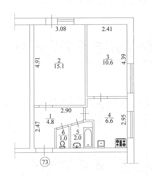 Квартира на вул. Бахмацька в Києві, ID 253048, фото №1
