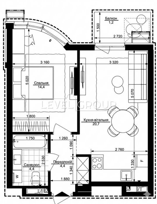 Квартира на вул. Братів Шеметів, 10/8 в Києві, ID 210780, фото №6
