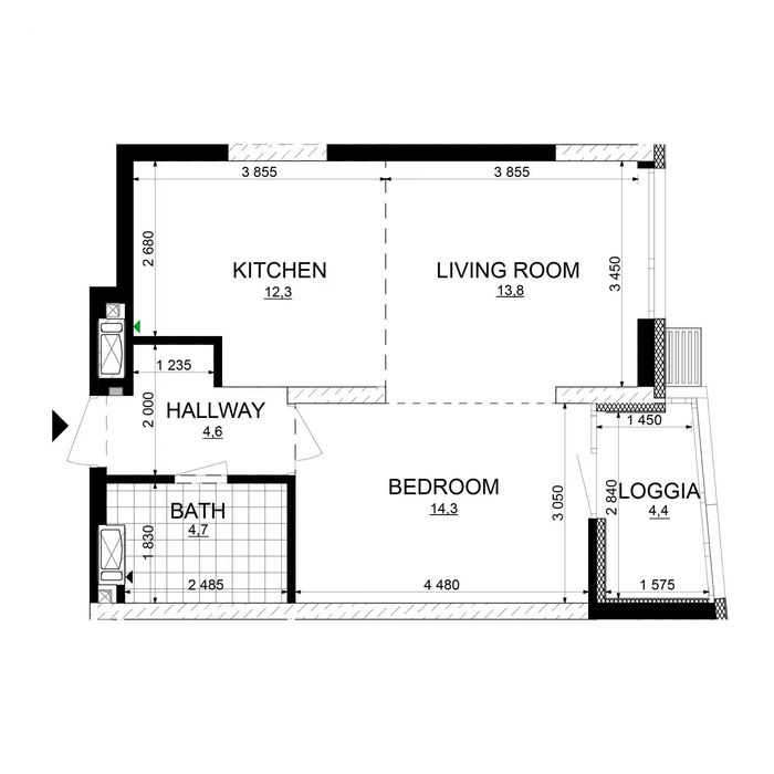 Квартира на вул. Русанівська, 27 в Києві, ID 211048, фото №1